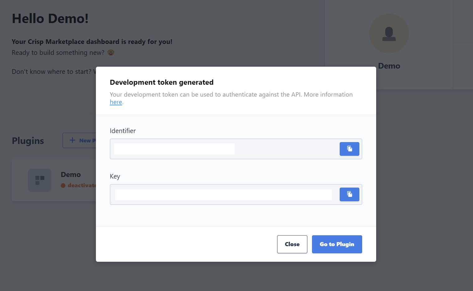 Crisp Identifier and Key